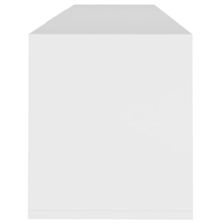 tv-bord 120x30x40,5 cm konstrueret træ hvid