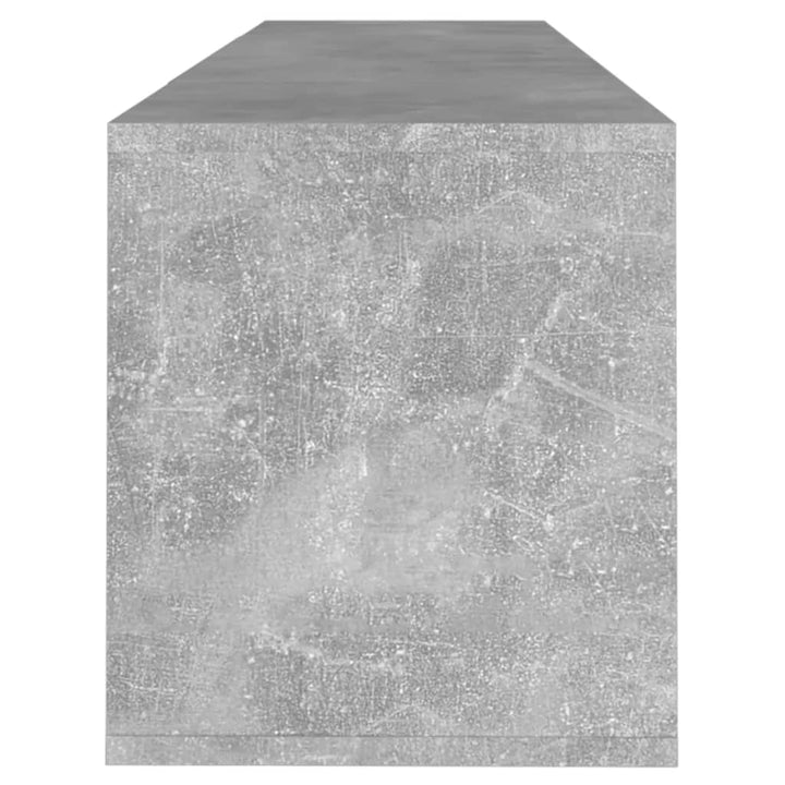 tv-bord 120x30x40,5 cm konstrueret træ betongrå