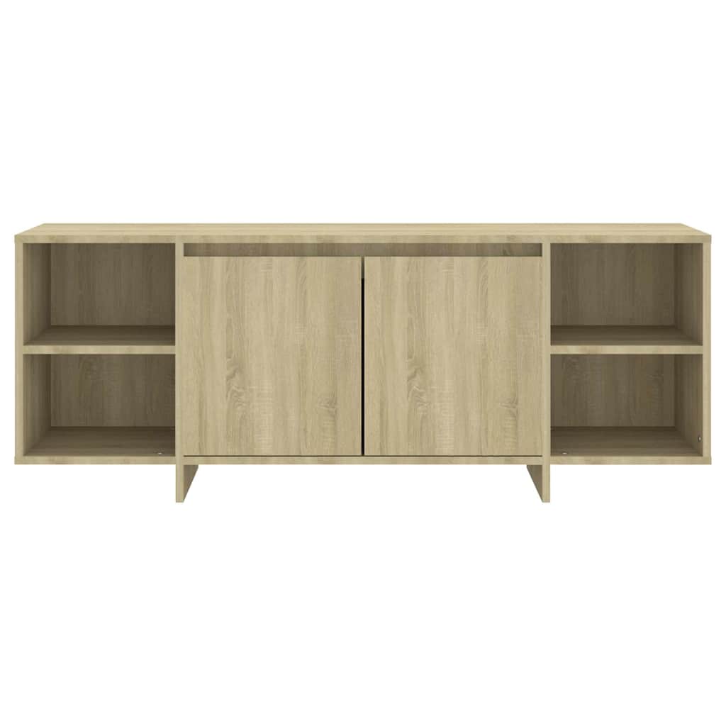tv-bord 130x35x50 cm konstrueret træ sonoma-eg