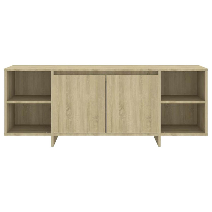 tv-bord 130x35x50 cm konstrueret træ sonoma-eg