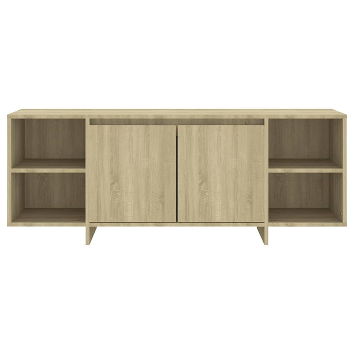 tv-bord 130x35x50 cm konstrueret træ sonoma-eg