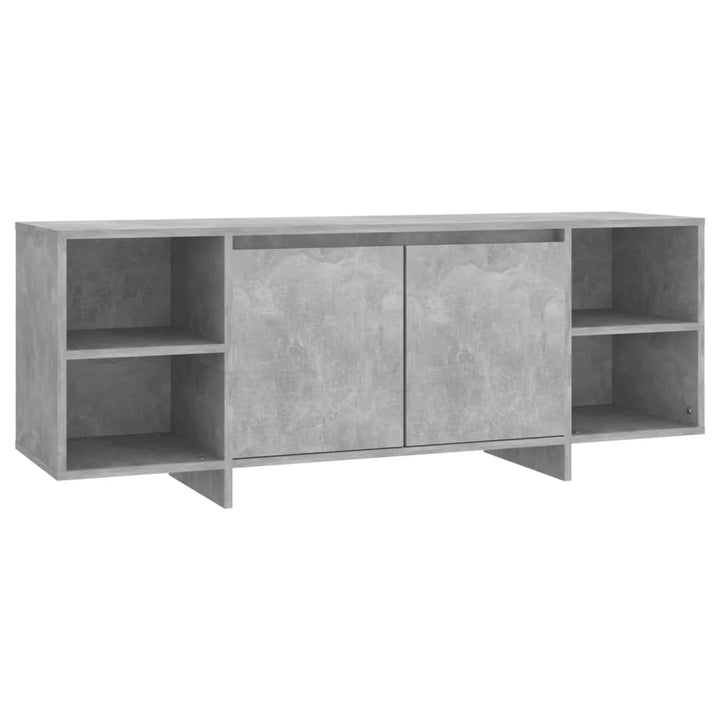 tv-bord 130x35x50 cm konstrueret træ betongrå
