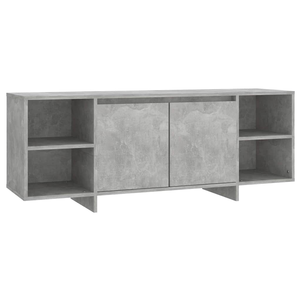 tv-bord 130x35x50 cm konstrueret træ betongrå