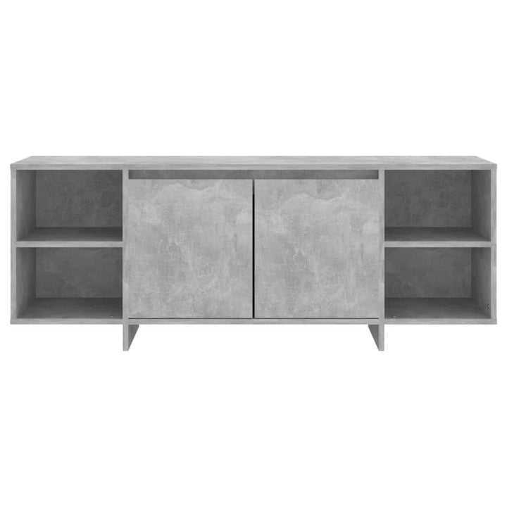 tv-bord 130x35x50 cm konstrueret træ betongrå