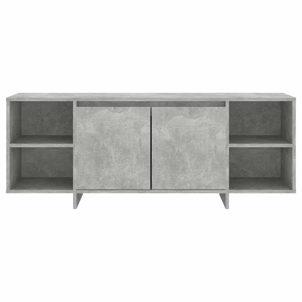 tv-bord 130x35x50 cm konstrueret træ betongrå