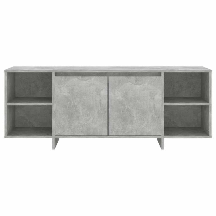 tv-bord 130x35x50 cm konstrueret træ betongrå