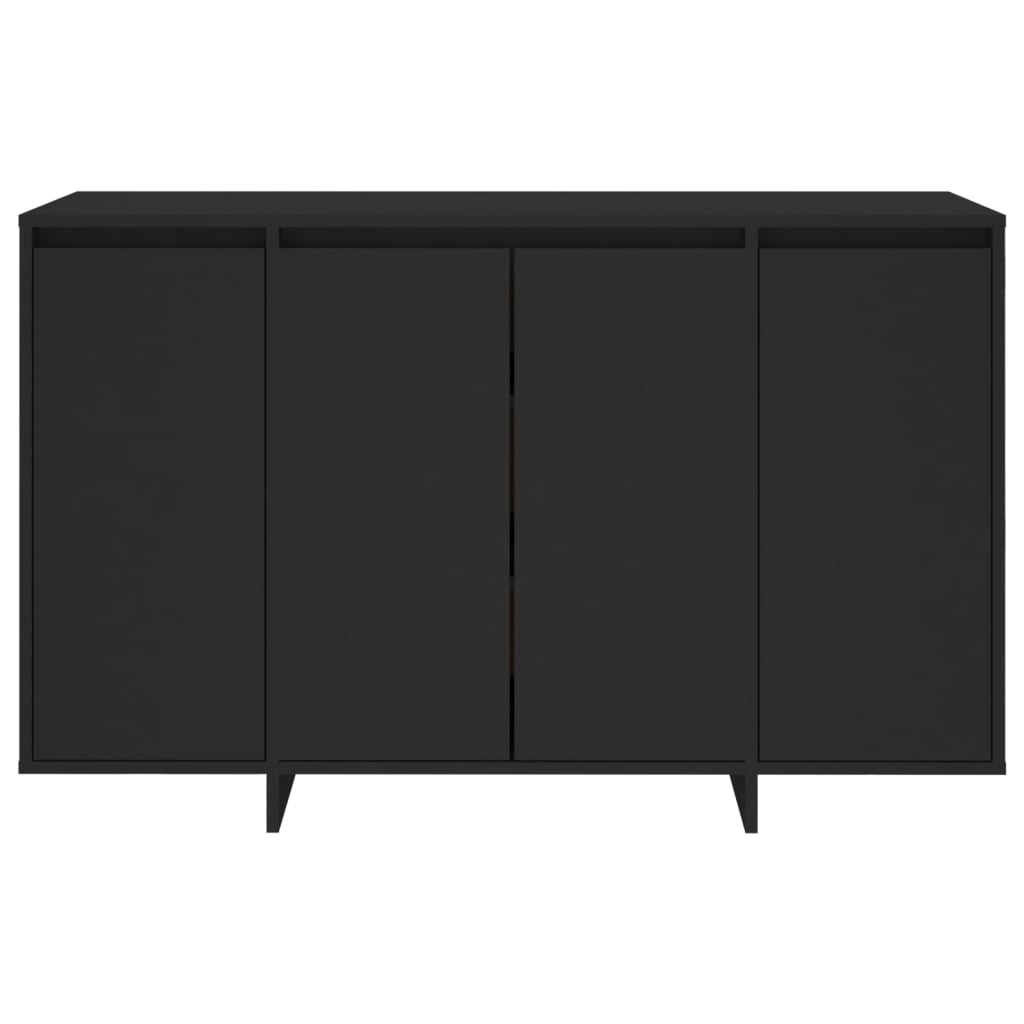 skænk 120x41x75 cm konstrueret træ sort