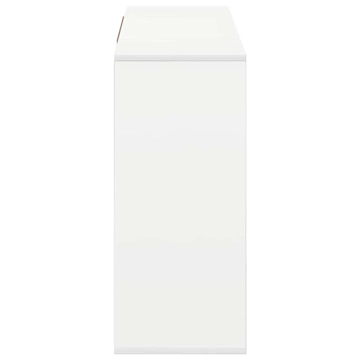 skænk 120x30x75 cm konstrueret træ hvid
