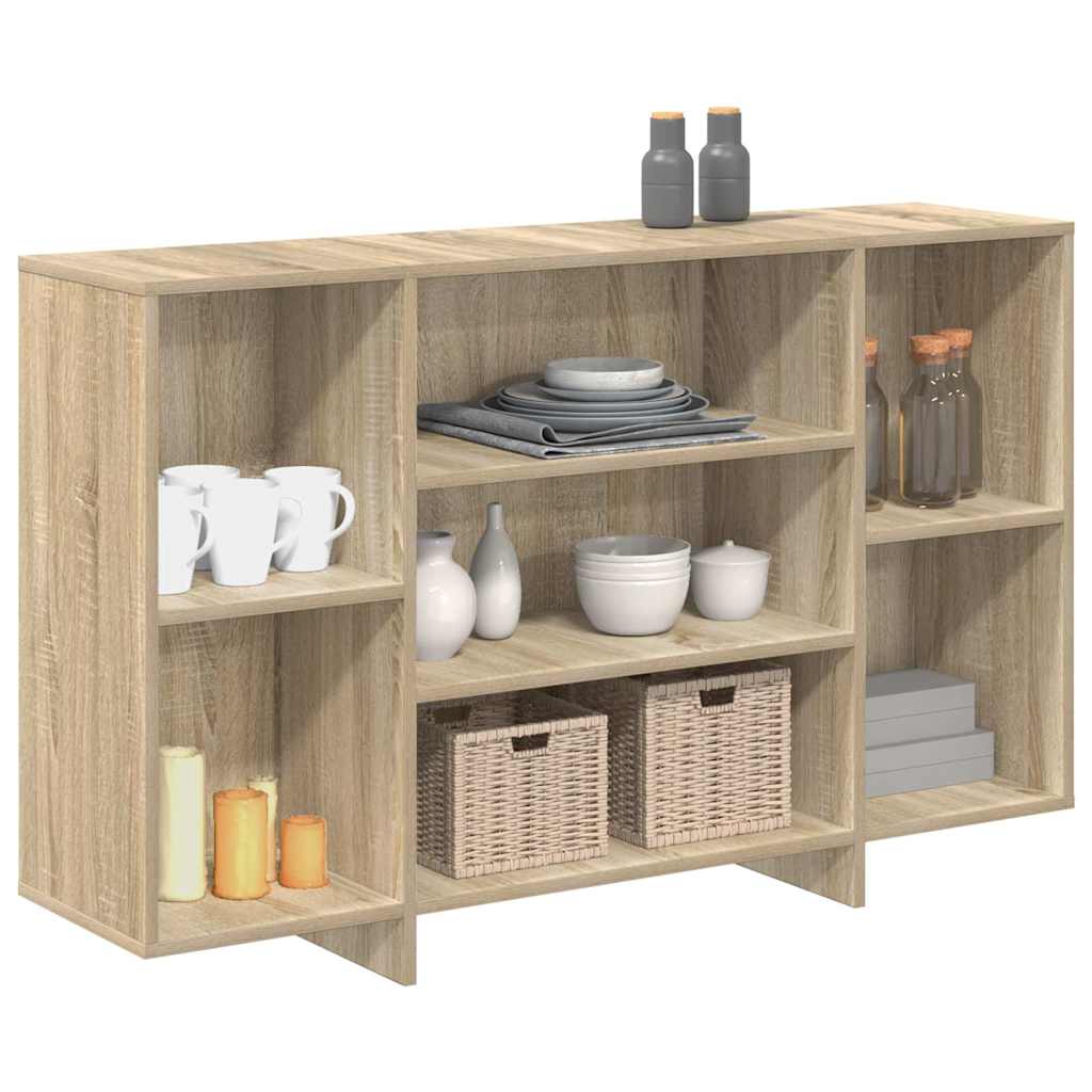 skænk 120x30x75 cm konstrueret træ sonoma-eg