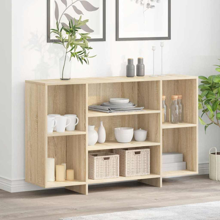 skænk 120x30x75 cm konstrueret træ sonoma-eg