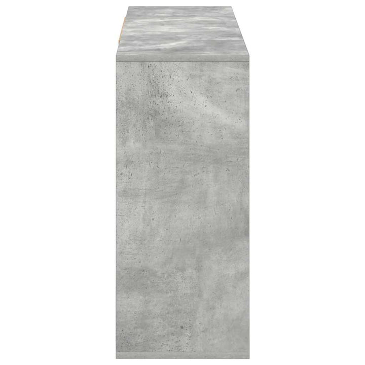 skænk 120x30x75 cm konstrueret træ betongrå