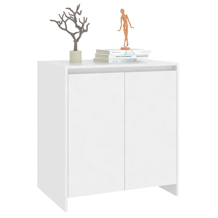 skænk 70x41x75 cm konstrueret træ hvid
