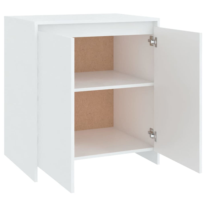 skænk 70x41x75 cm konstrueret træ hvid