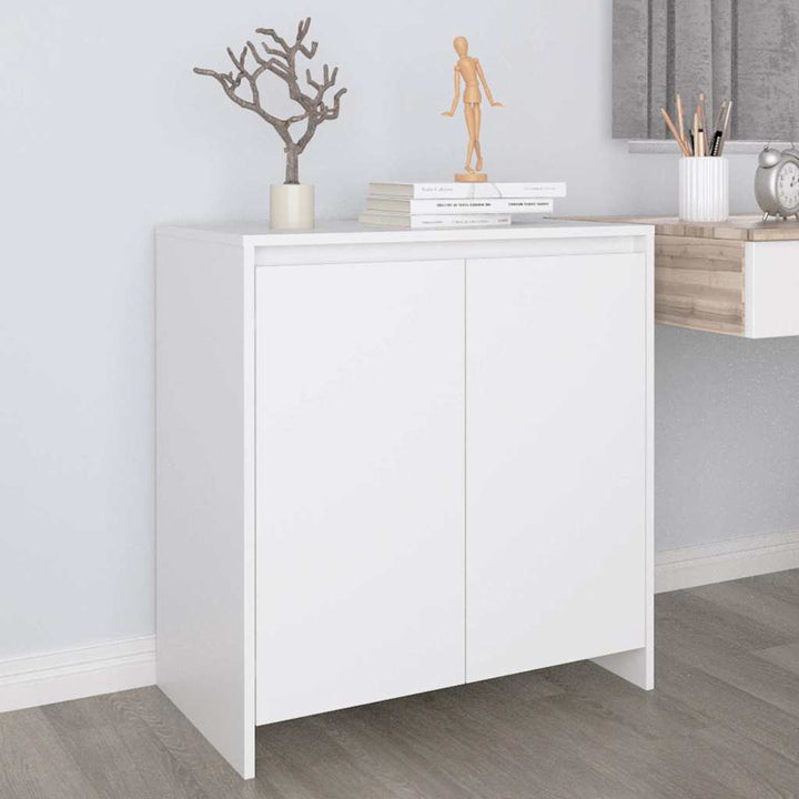 skænk 70x41x75 cm konstrueret træ hvid