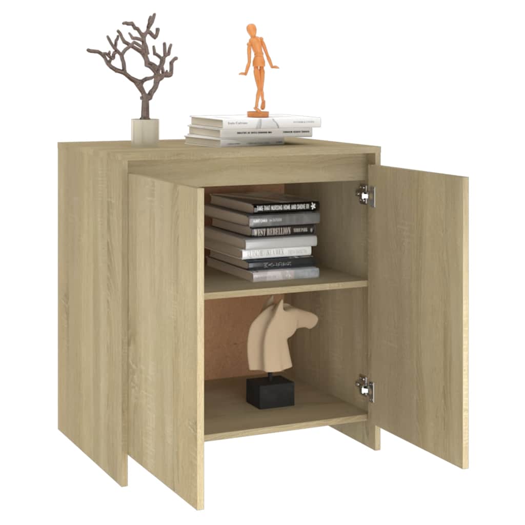 skænk 70x41x75 cm konstrueret træ sonoma-eg