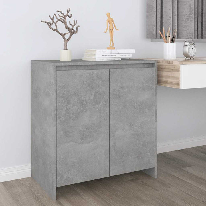 skænk 70x41x75 cm konstrueret træ betongrå