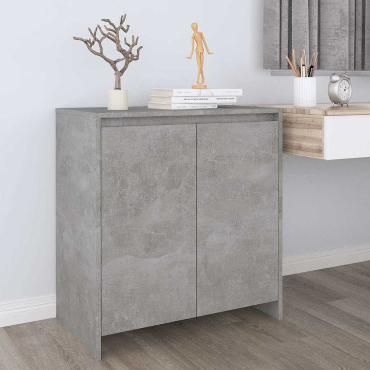 skænk 70x41x75 cm konstrueret træ betongrå