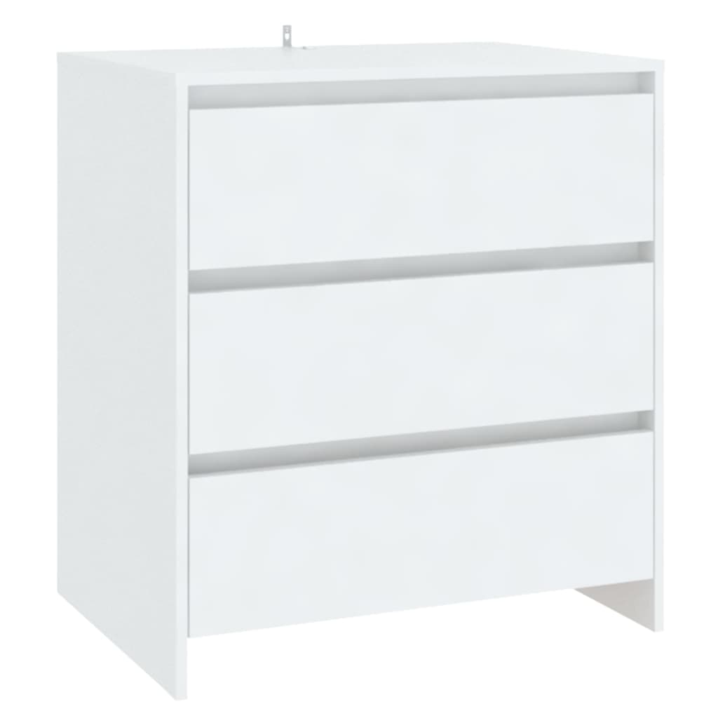 skænk 70x41x75 cm konstrueret træ hvid