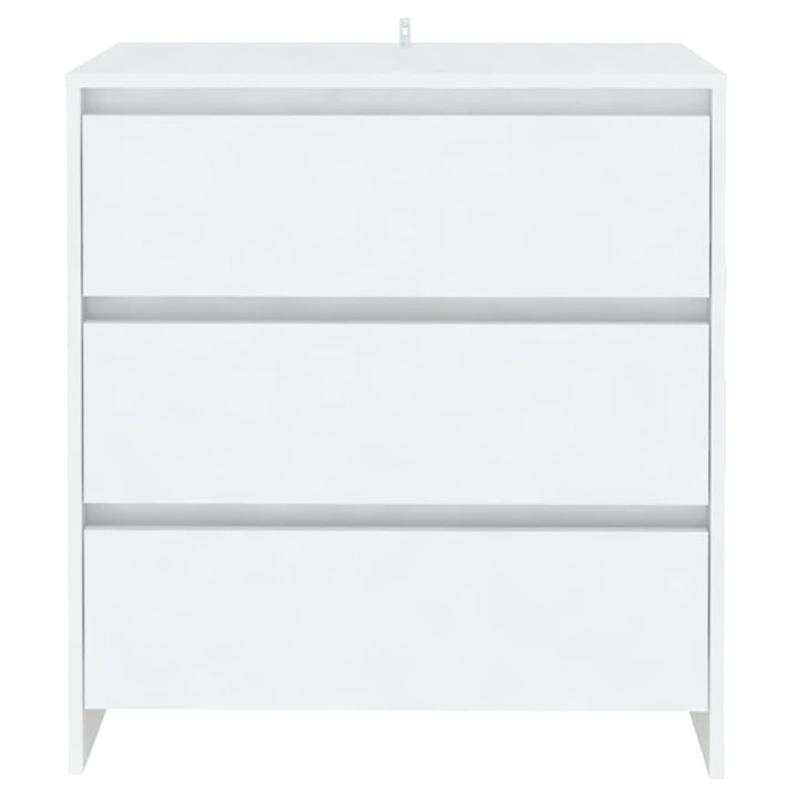 skænk 70x41x75 cm konstrueret træ hvid