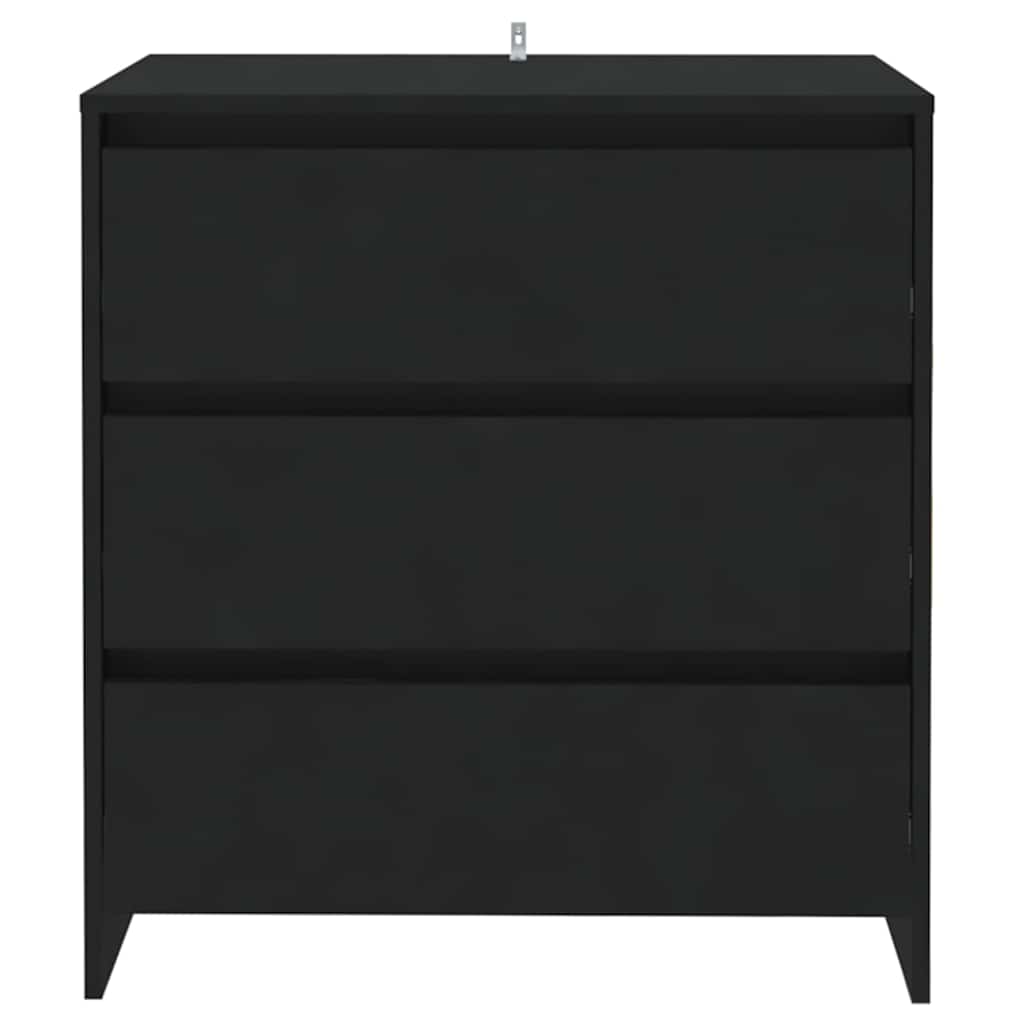 skænk 70x41x75 cm konstrueret træ sort