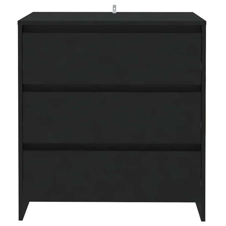 skænk 70x41x75 cm konstrueret træ sort