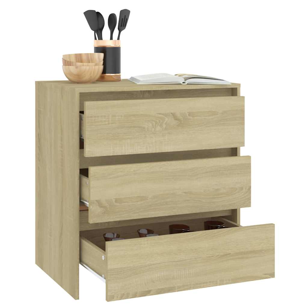 skænk 70x41x75 cm konstrueret træ sonoma-eg
