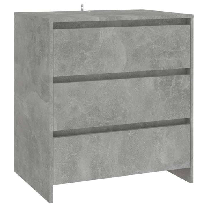 skænk 70x41x75 cm konstrueret træ betongrå