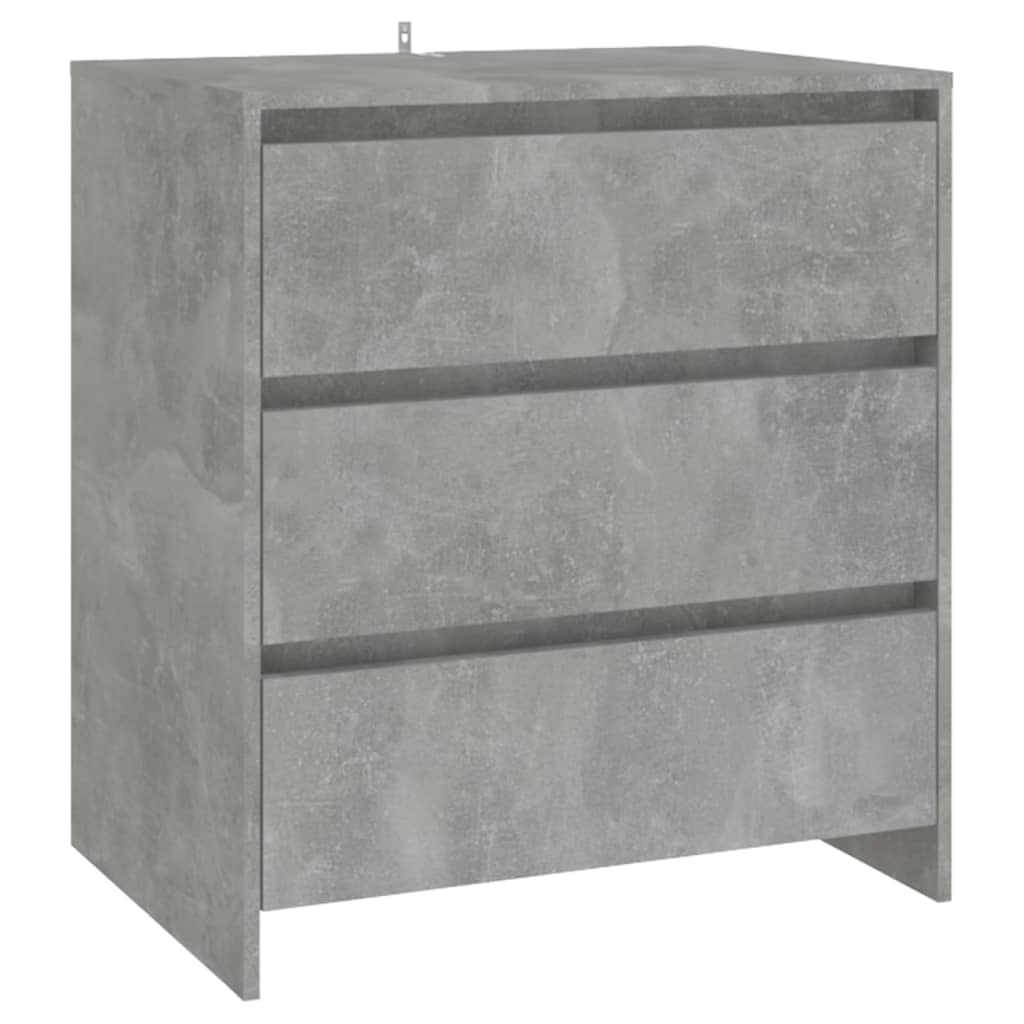 skænk 70x41x75 cm konstrueret træ betongrå
