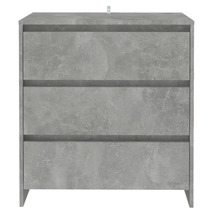 skænk 70x41x75 cm konstrueret træ betongrå