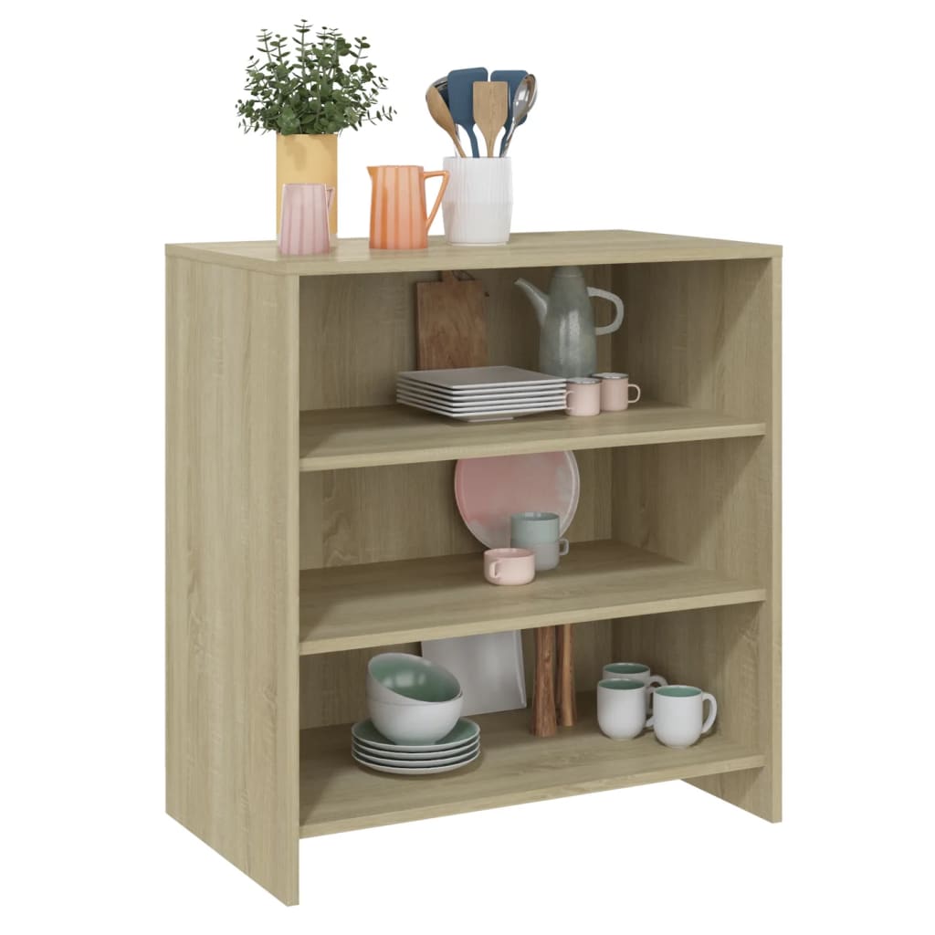 skænk 70x40,5x75 cm konstrueret træ sonoma-eg