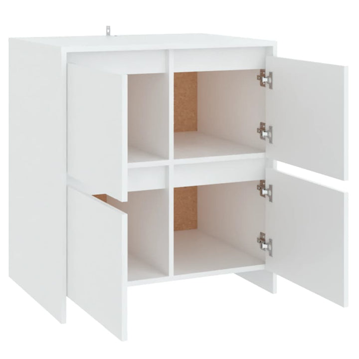 skænk 70x41x75 cm konstrueret træ hvid
