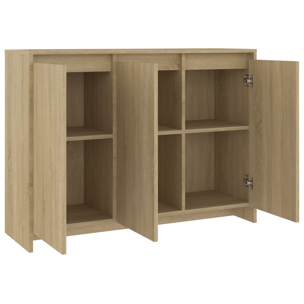 skænk 102x33x75 cm konstrueret træ sonoma-eg