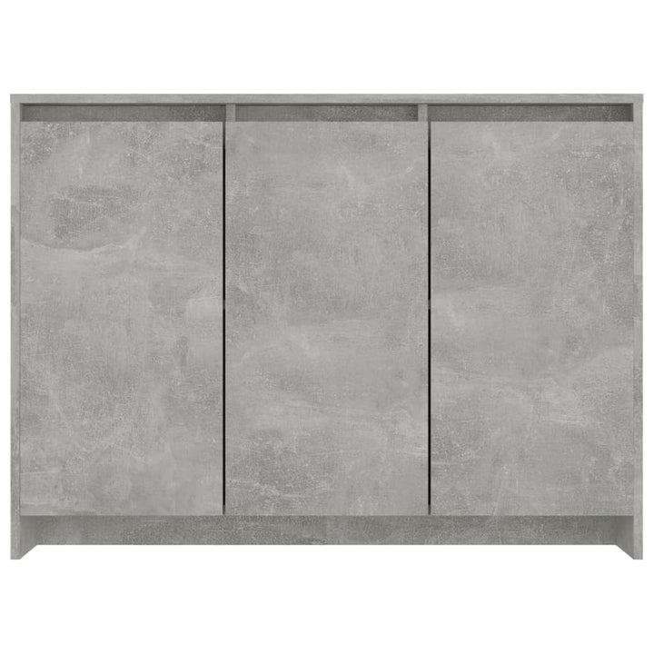 skænk 102x33x75 cm konstrueret træ betongrå