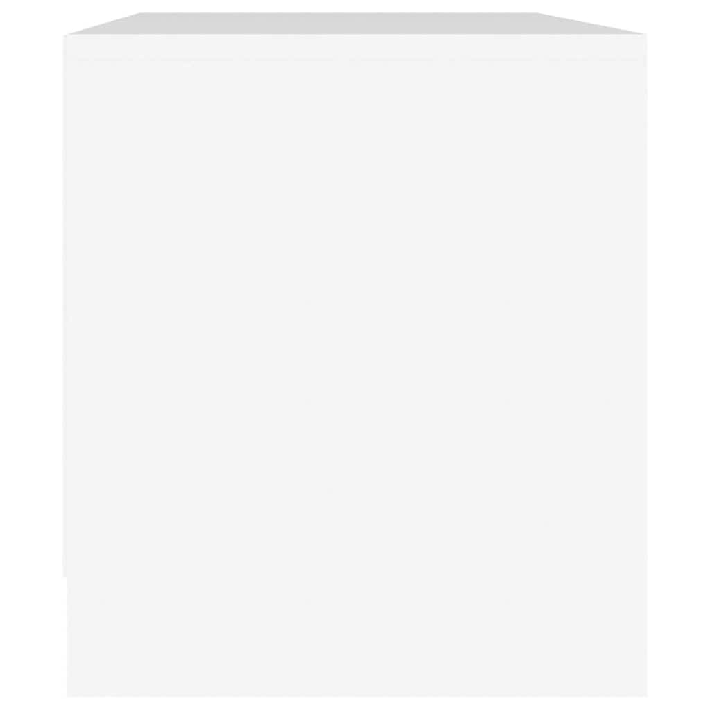 tv-bord 90x35x40 cm konstrueret træ hvid