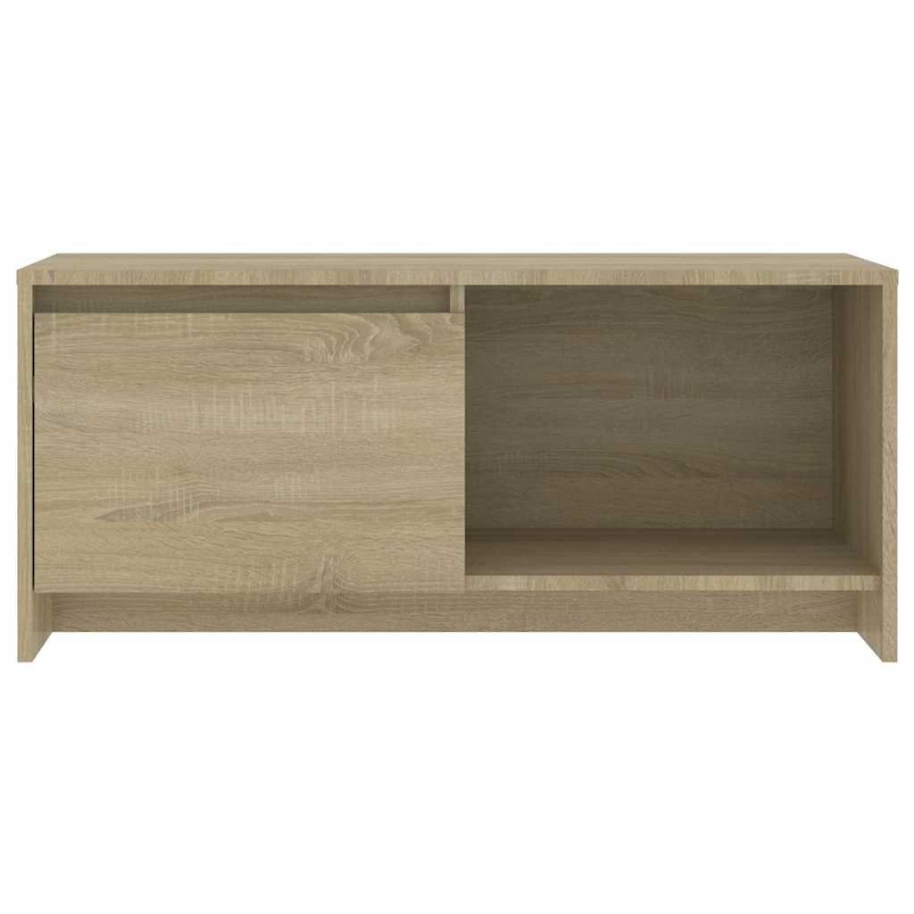 tv-bord 90x35x40 cm konstrueret træ sonoma-eg