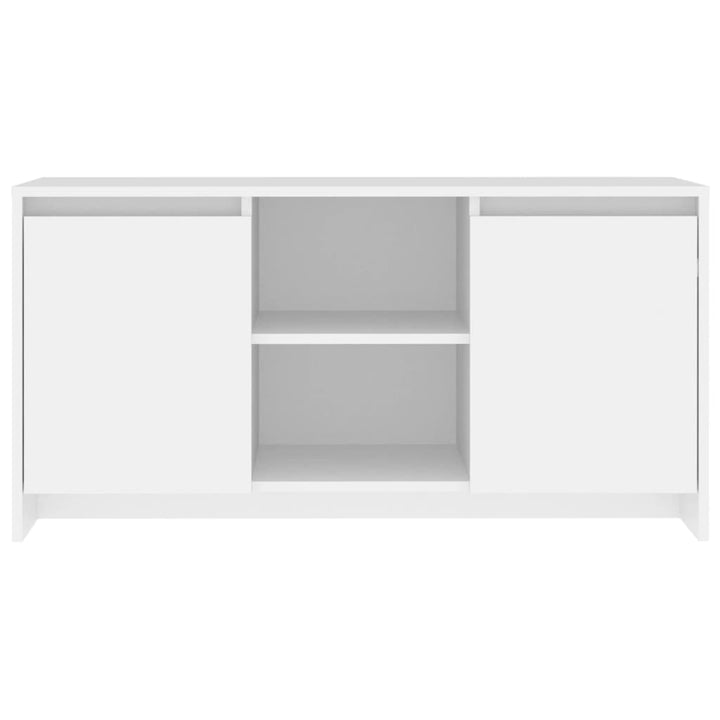 tv-bord 102x37,5x52,5 cm konstrueret træ hvid