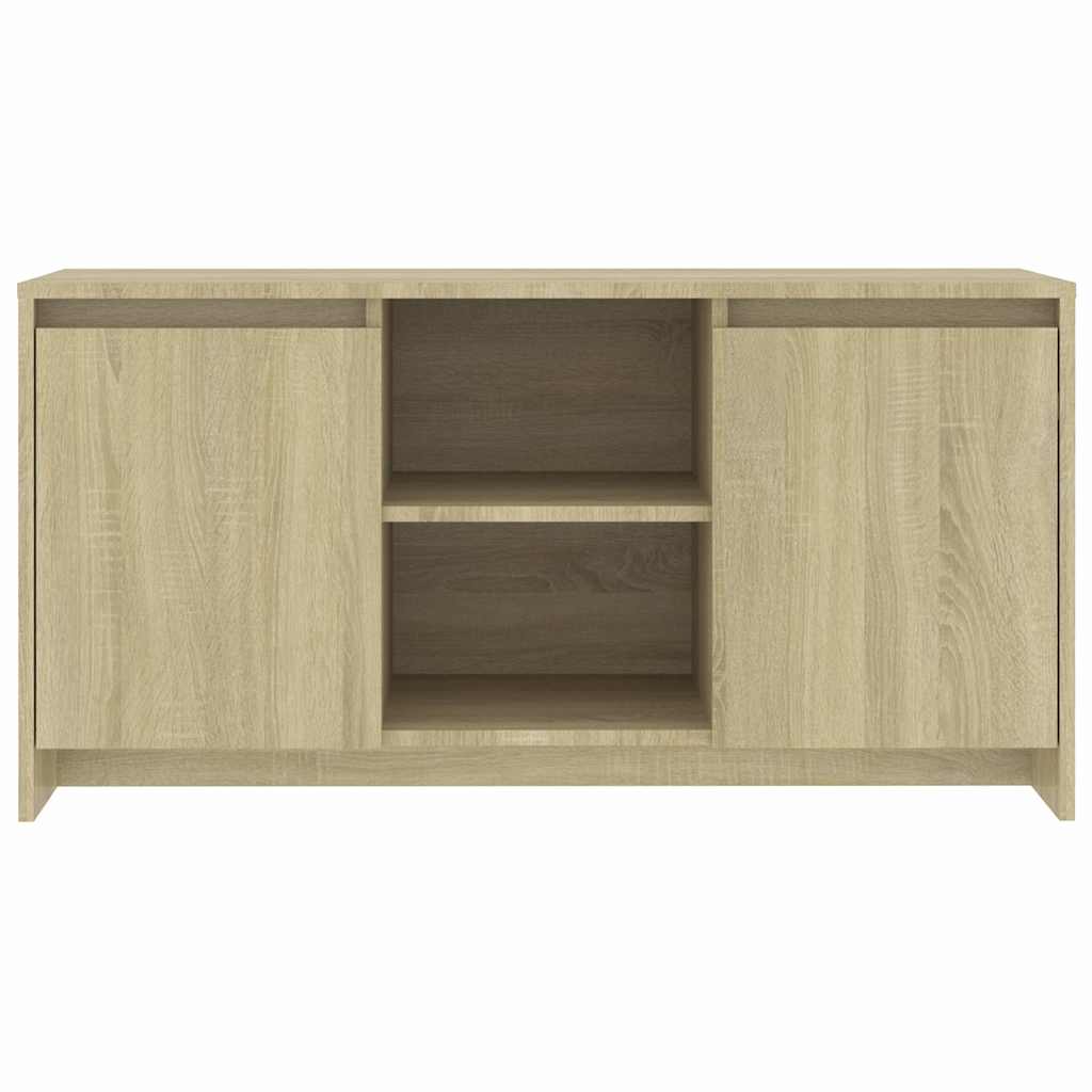tv-bord 102x37,5x52,5 cm konstrueret træ sonoma-eg