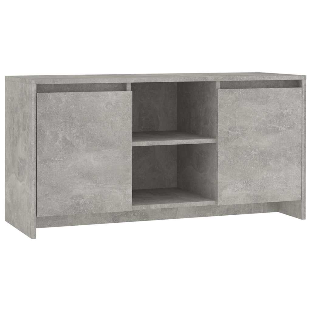 tv-bord 102x37,5x52,5 cm konstrueret træ betongrå