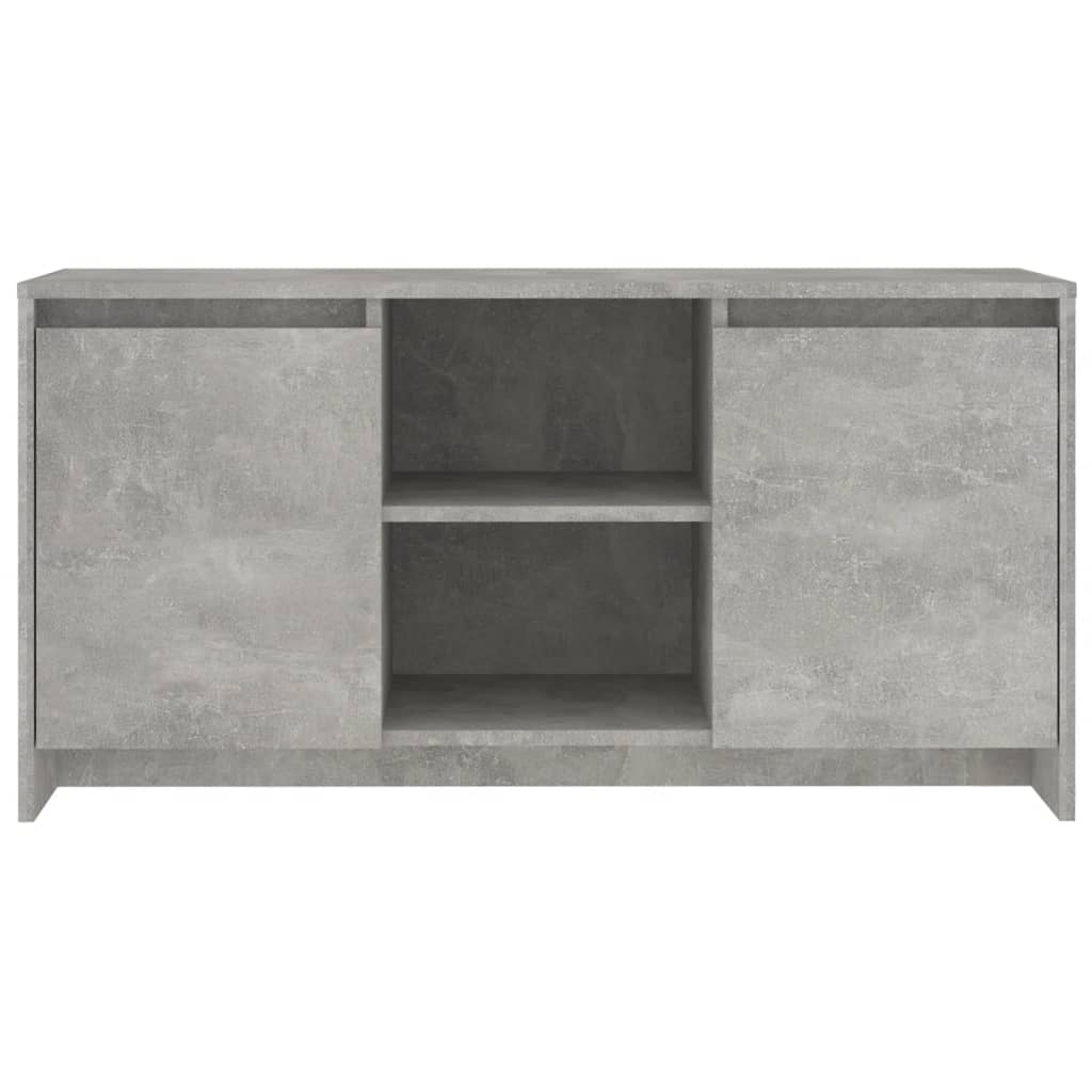 tv-bord 102x37,5x52,5 cm konstrueret træ betongrå