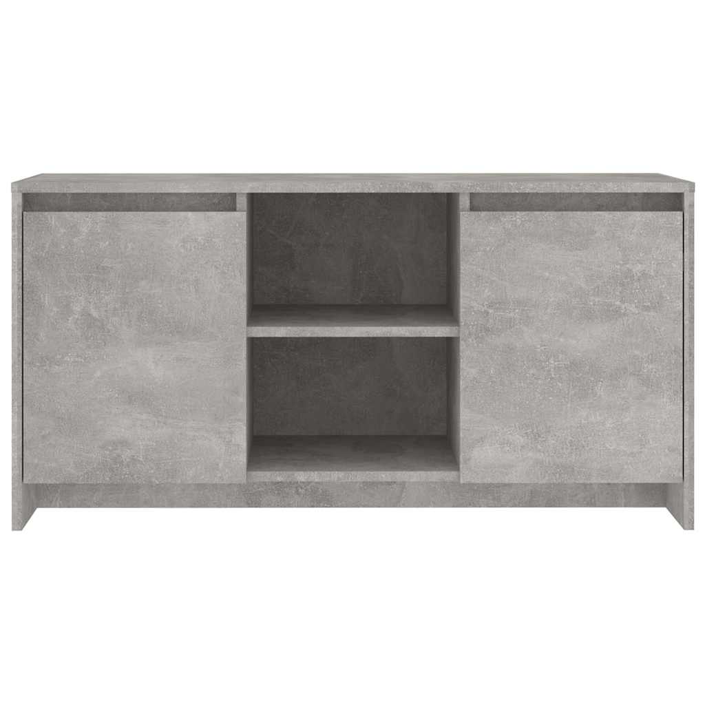 tv-bord 102x37,5x52,5 cm konstrueret træ betongrå