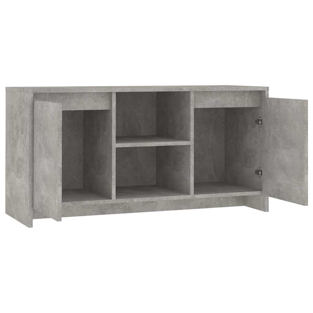 tv-bord 102x37,5x52,5 cm konstrueret træ betongrå
