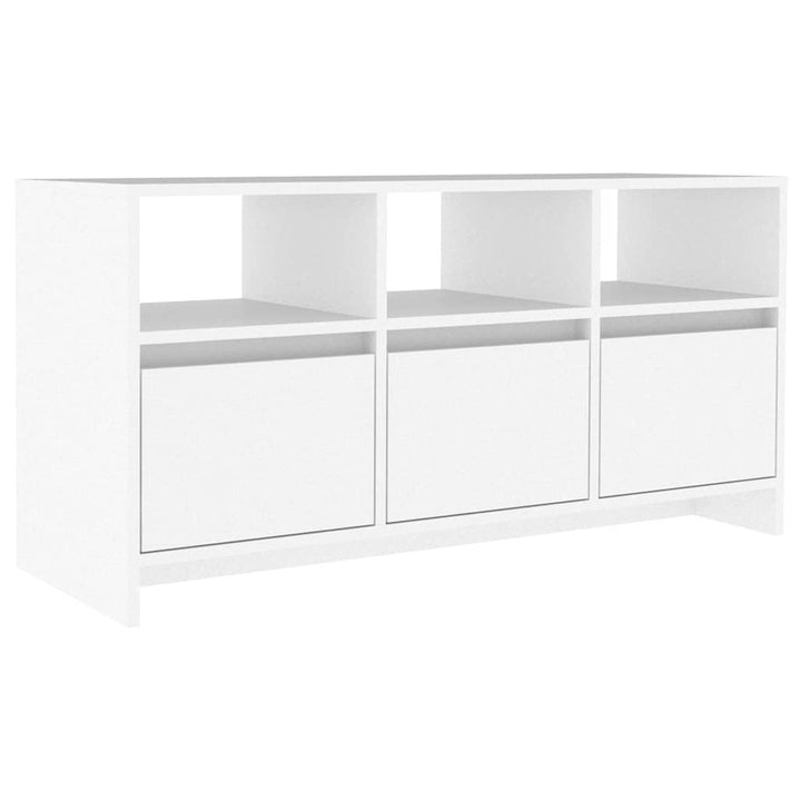 tv-bord 102x37,5x52,5 cm konstrueret træ hvid