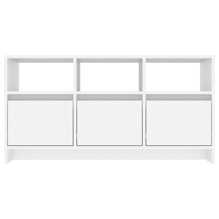 tv-bord 102x37,5x52,5 cm konstrueret træ hvid