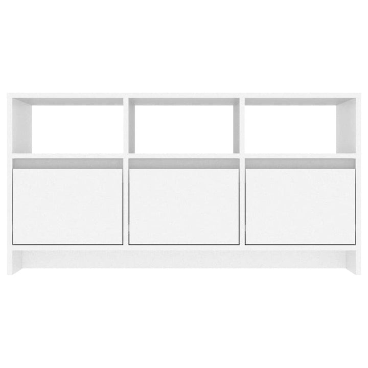 tv-bord 102x37,5x52,5 cm konstrueret træ hvid