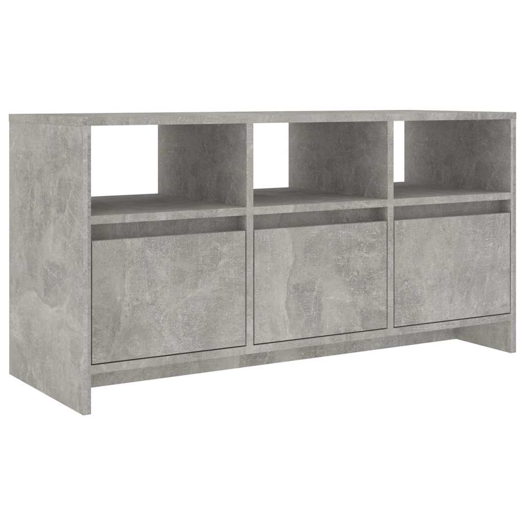 tv-bord 102x37,5x52,5 cm konstrueret træ betongrå