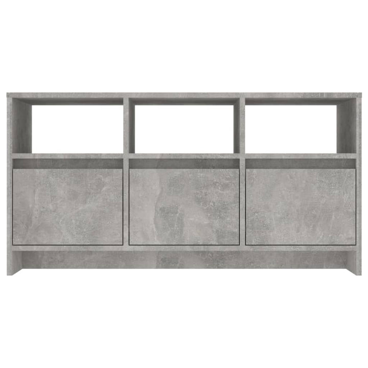 tv-bord 102x37,5x52,5 cm konstrueret træ betongrå