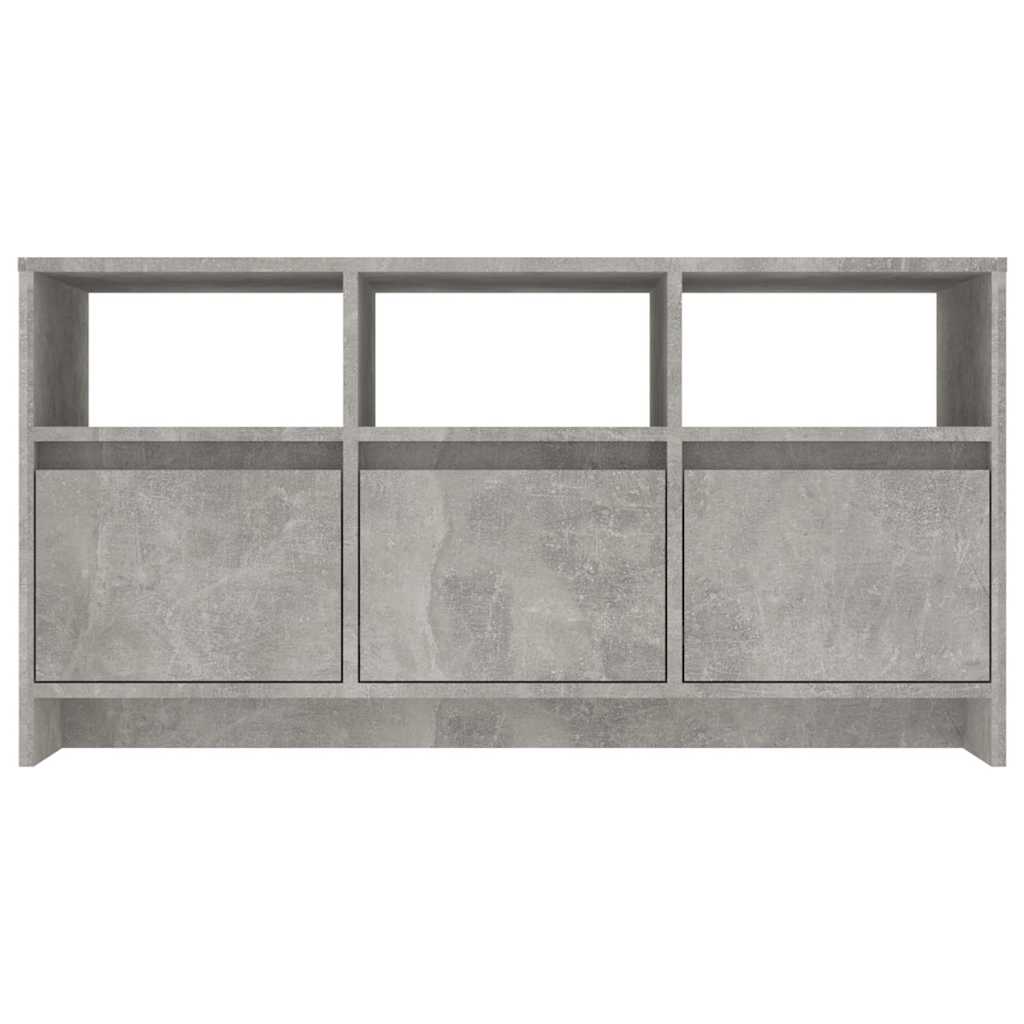 tv-bord 102x37,5x52,5 cm konstrueret træ betongrå