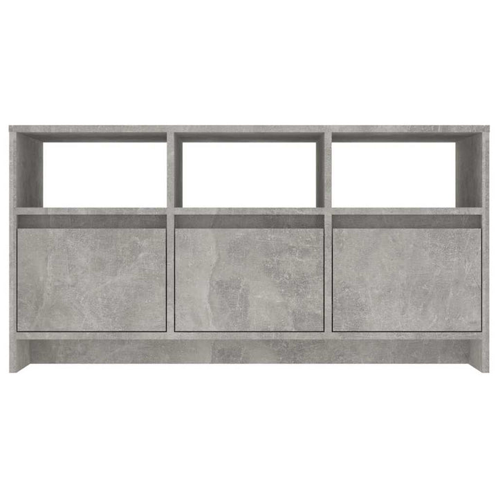 tv-bord 102x37,5x52,5 cm konstrueret træ betongrå