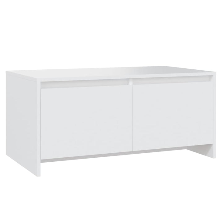 sofabord 90x50x41,5 cm konstrueret træ hvid