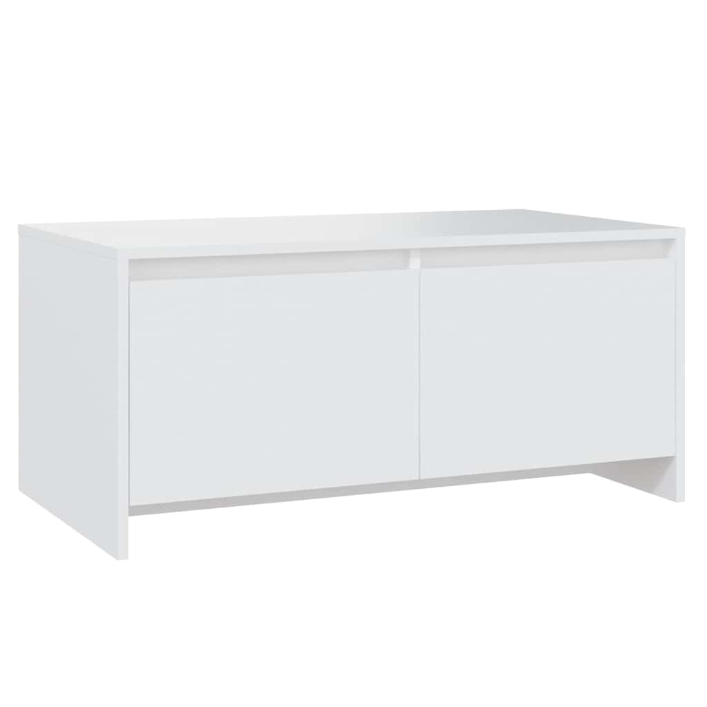 sofabord 90x50x41,5 cm konstrueret træ hvid